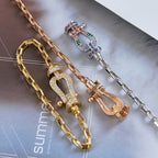 ¡®Imperial¡¯FORCE LARGE HORSESHOE CLASP  METAL BRACELET