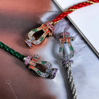 ¡®Imperial¡¯FORC LARGE HORSESHOE  COLORED DIAMOND BRACELET SILVER