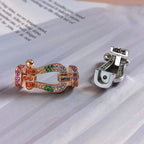 ¡®Imperial¡¯FORC LARGE HORSESHOE  COLORED DIAMOND BRACELET SILVER