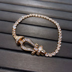 ¡®Imperial¡¯FORCE  LARGE HORSESHOE FULL DIAMOND TENNIS BRACELET
