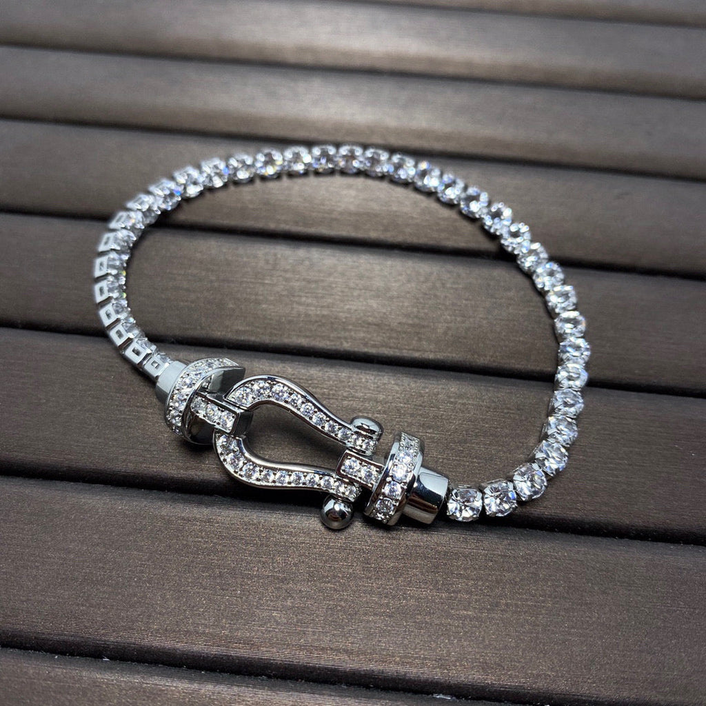 ¡®Imperial¡¯FORCE  LARGE HORSESHOE FULL DIAMOND TENNIS BRACELET