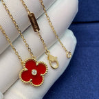 ¡®Imperial¡¯CLOVER 15MM DIAMOND CARNELIAN NECKLACE