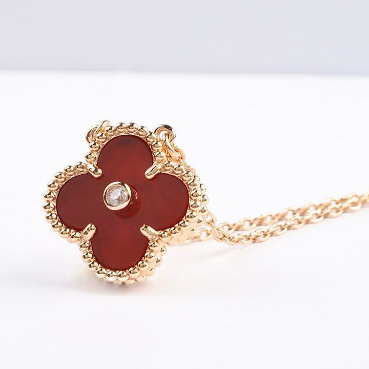 ¡®Imperial¡¯CLOVER 15MM DIAMOND CARNELIAN NECKLACE