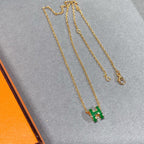 ¡®Imperial¡¯POP H GREEN NECKLACE SILVER AND GOLD