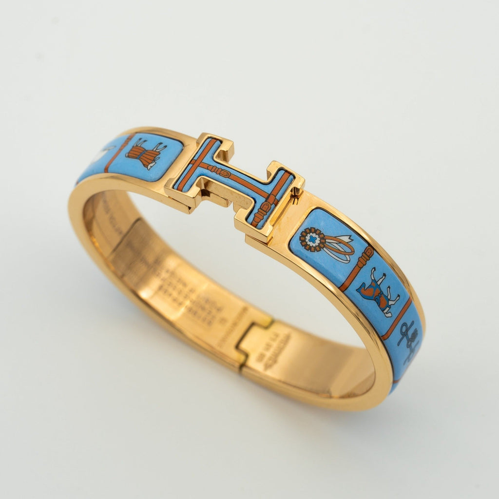 ¡®Imperial¡¯H PINK GOLD BRACELET BLUE CERAMIC
