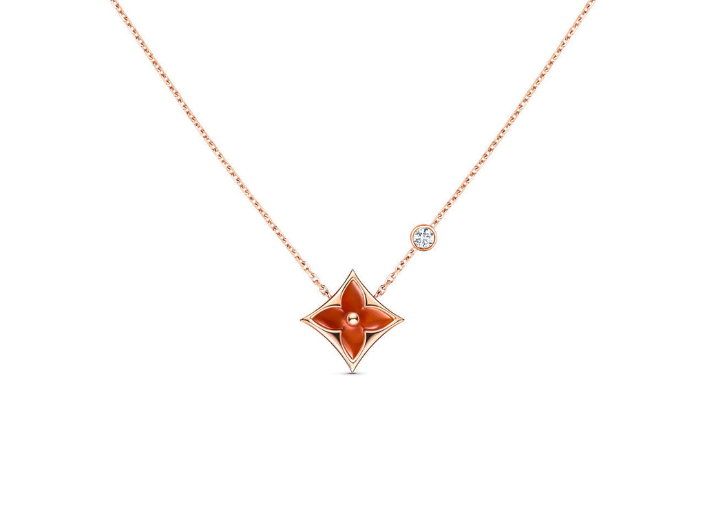 ¡®Imperial¡¯STAR NECKLACE PINK GOLD 1 DIAMOND