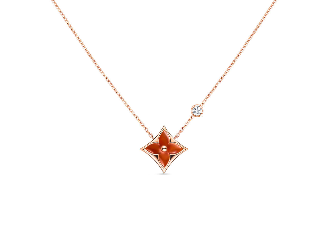 ¡®Imperial¡¯STAR NECKLACE PINK GOLD 1 DIAMOND