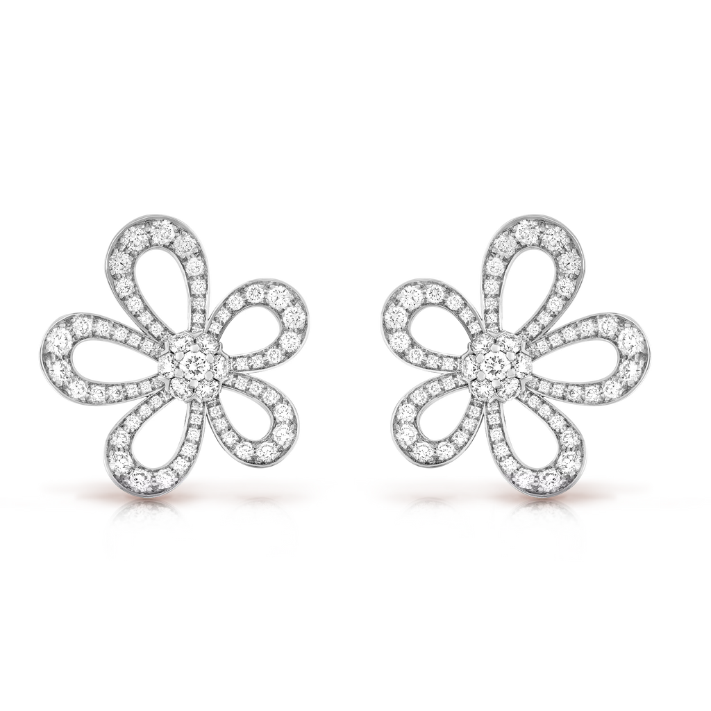 [Imperial] FRIVOLE ROSÉGOLD BLUMEN-DIAMANT-HALSKETTE