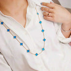 ¡®Imperial¡¯CLOVER 20 MOTIFS TURQUOISE GOLD