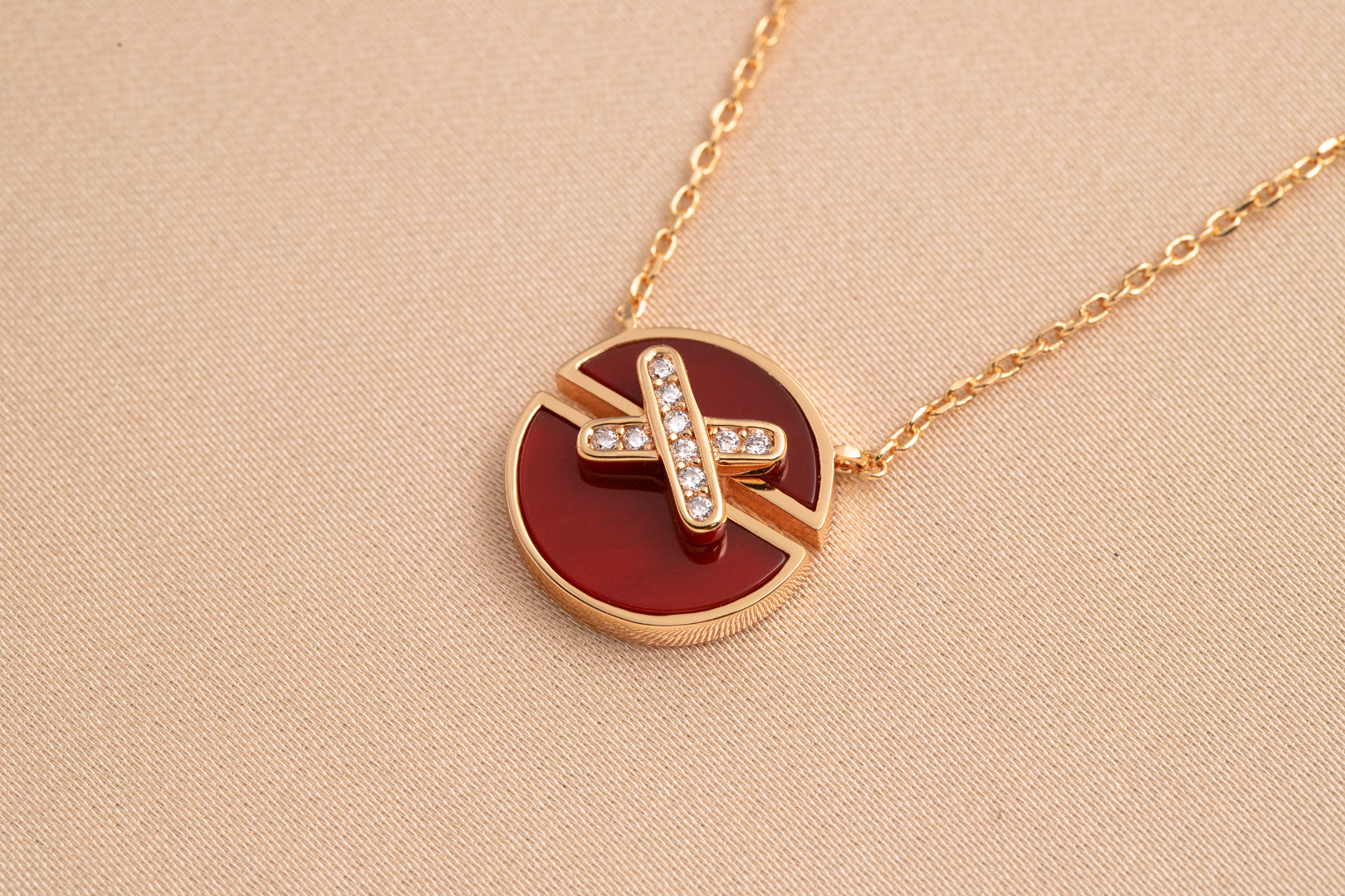 ¡®Imperial¡¯JEUX DE PINK GOLD DIAMOND NECKLACE