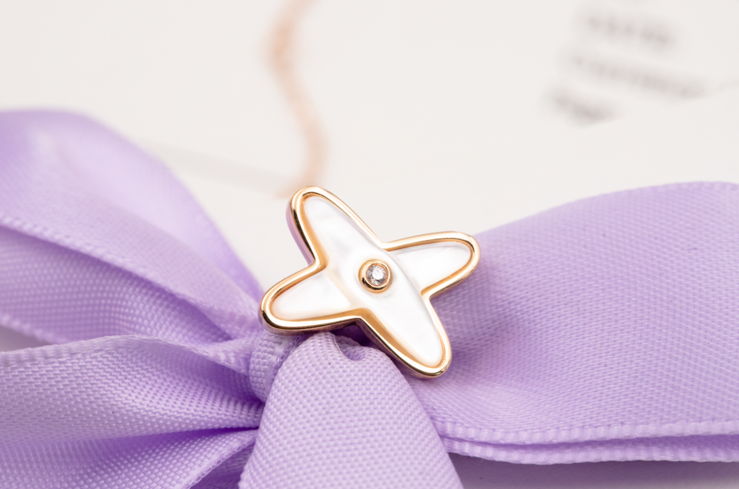 ¡®Imperial¡¯JEUX DE WHITE MOP ROSE GOLD DIAMOND EARRINGS