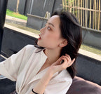 ¡®Imperial¡¯JEUX DE WHITE MOP ROSE GOLD DIAMOND EARRINGS