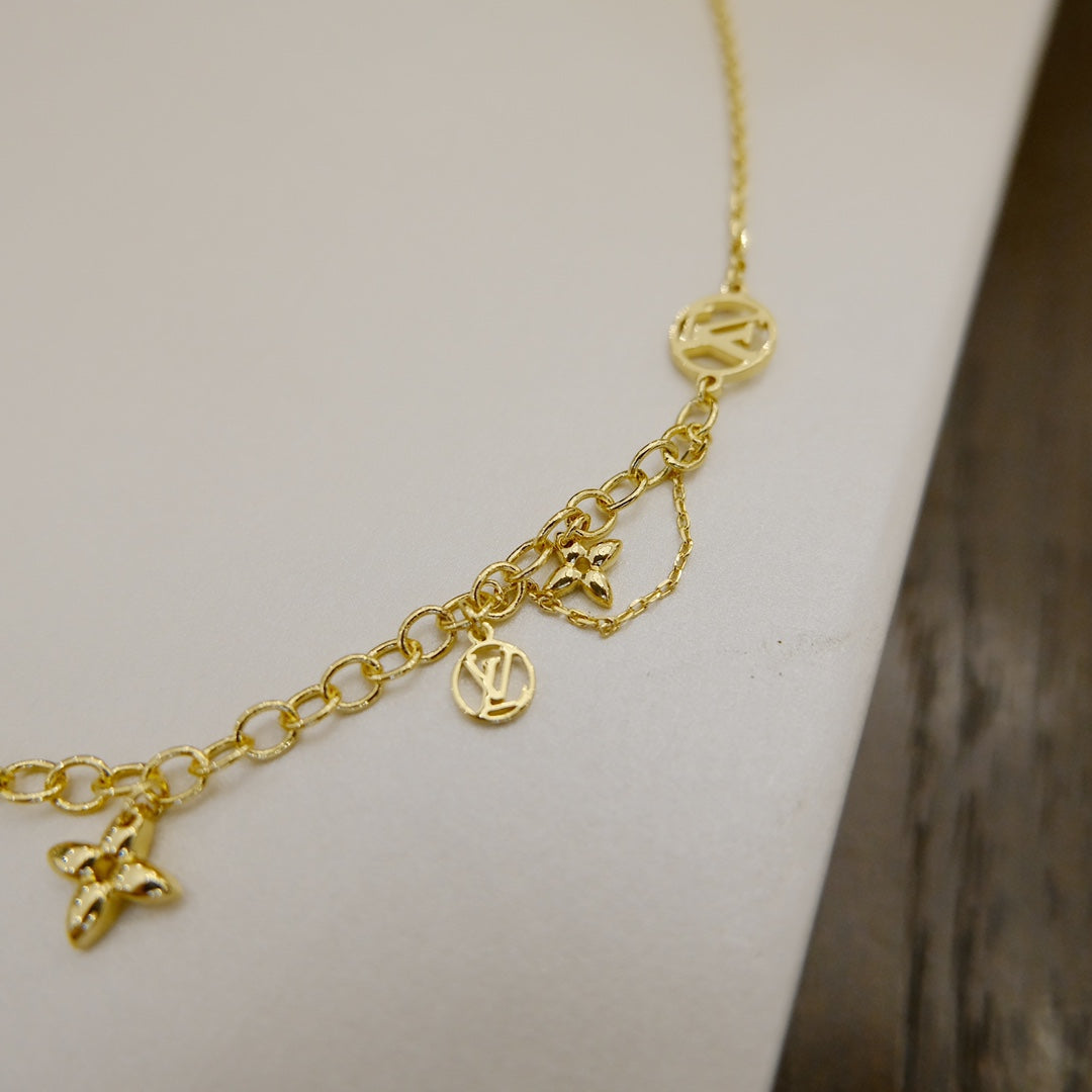 ¡®Imperial¡¯BLOOMING SUPPLE NECKLACE BRASS