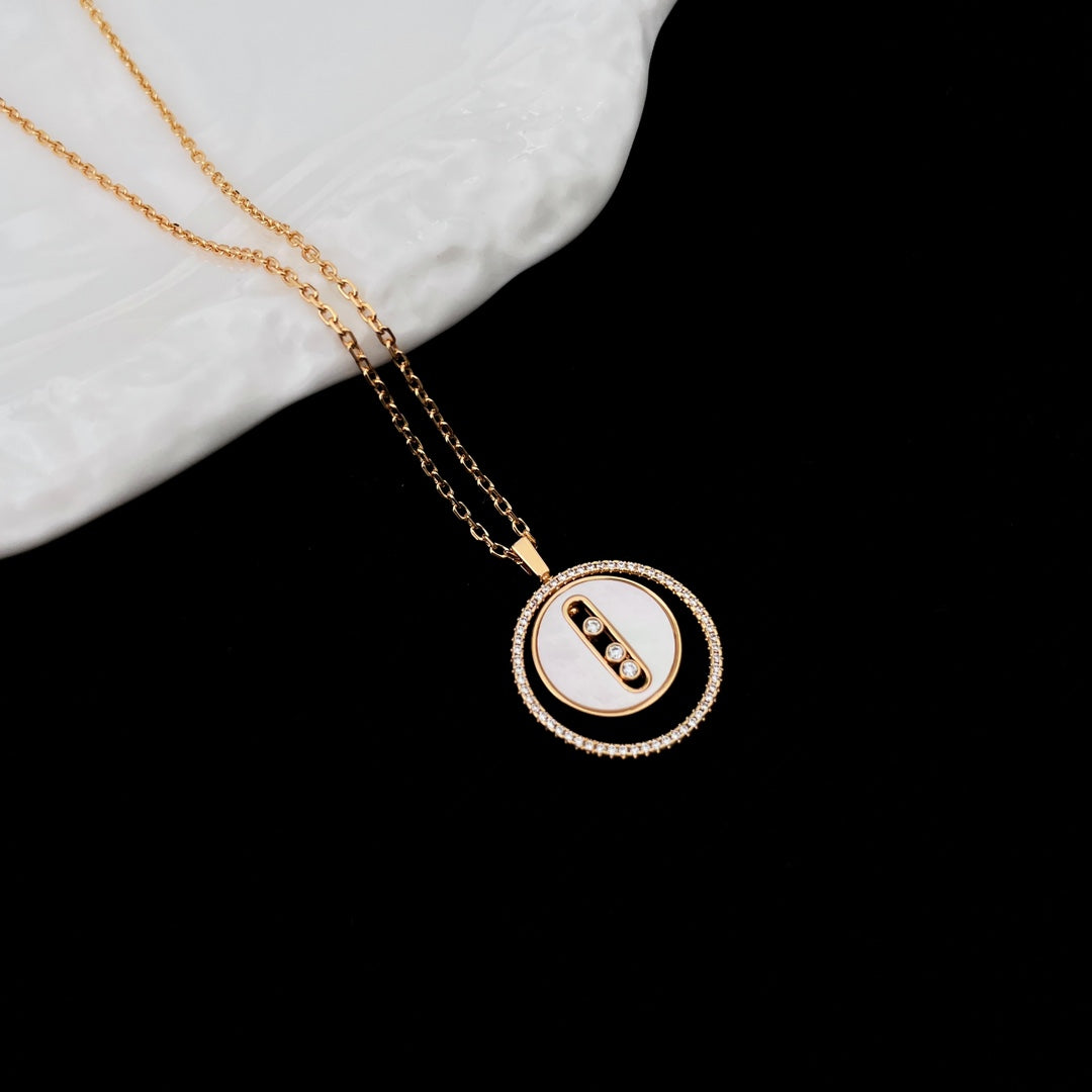 [Imperial] MOVE MM NACRE BLANCHE DIAMOND NECKLACE