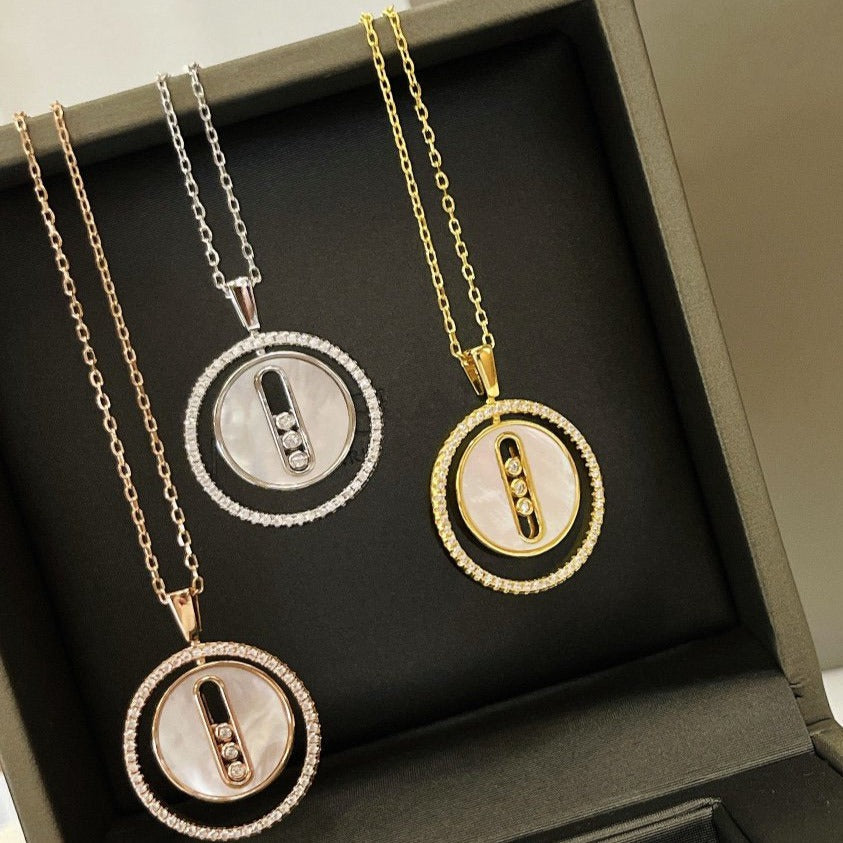 [Imperial] MOVE MM NACRE BLANCHE DIAMOND NECKLACE
