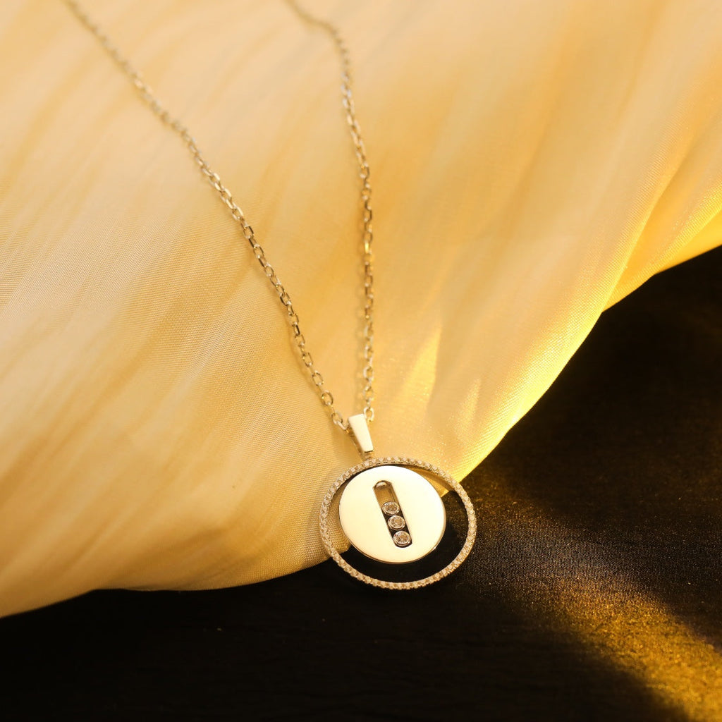 [Imperial] MOVE MM SILVER DIAMOND NECKLACE