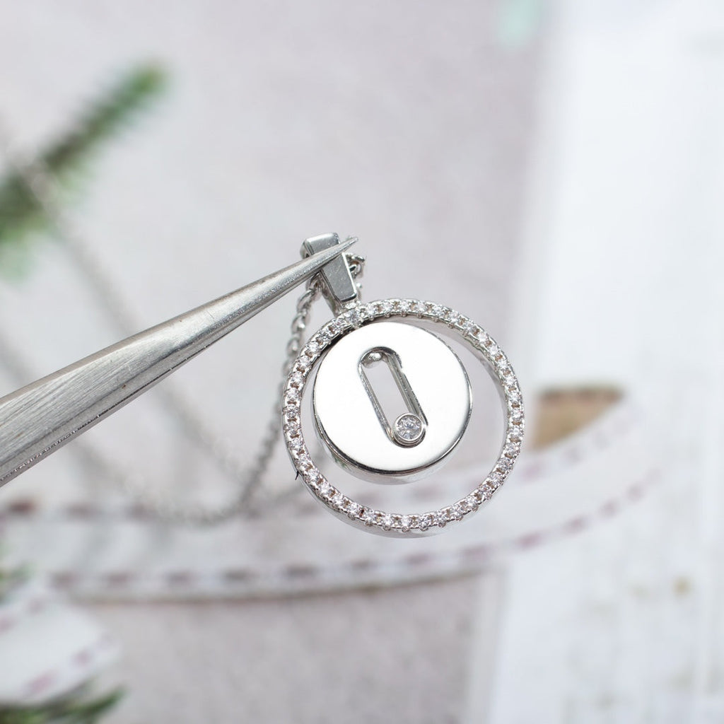 [Imperial] MOVE PM NECKLACE SILVER DIAMOND