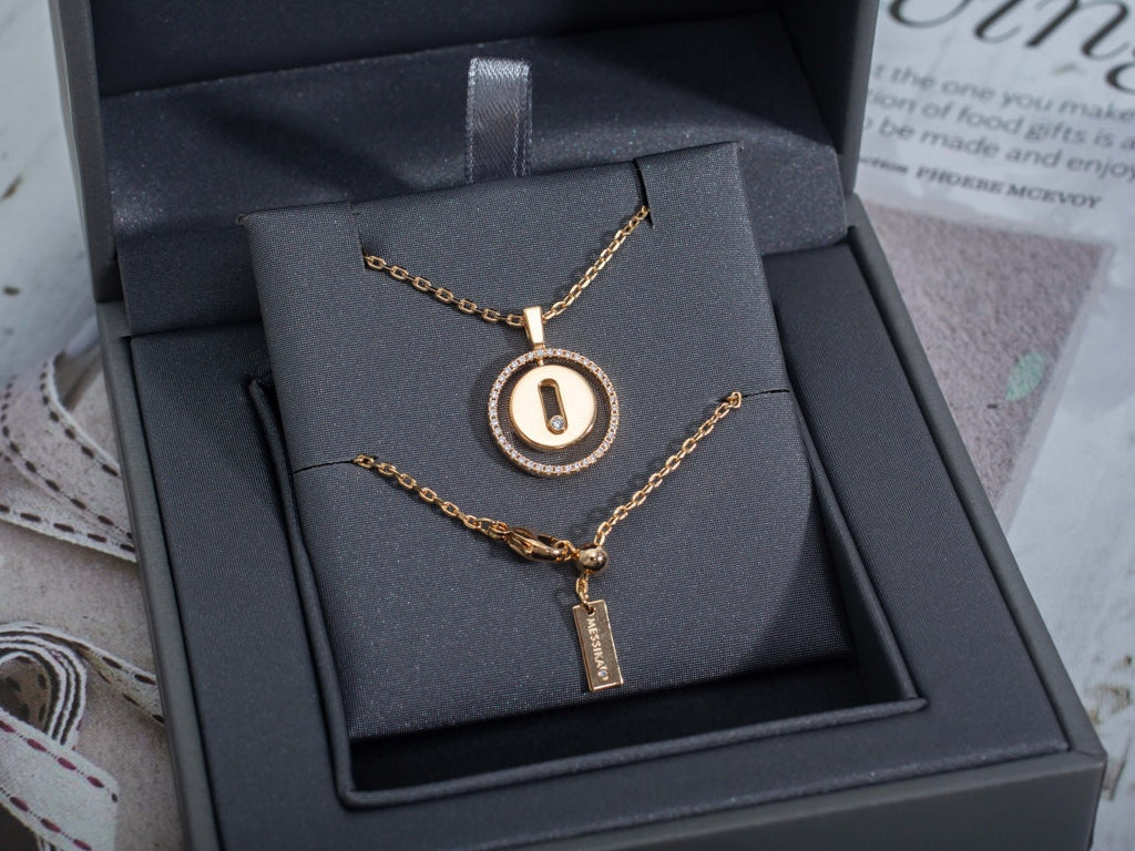 [Imperial] MOVE PM NECKLACE PINK GOLD DIAMOND