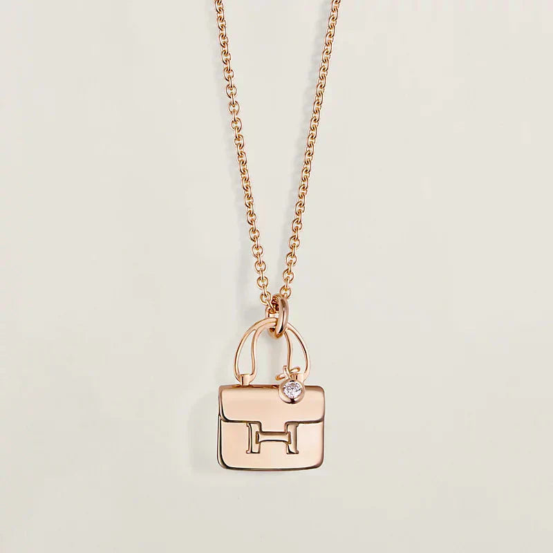 ¡®Imperial¡¯AMULETTE PEDANT ROSE GOLD NECKLACE