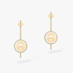 [Imperial] MOVE ARROW PINK GOLD DIAMOND EARRINGS