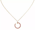 ¡®Imperial¡¯JUSTE NECKLACE GOLD RED DIAMONDS