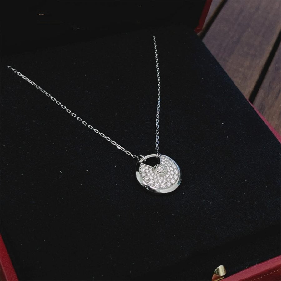 ¡®Imperial¡¯AMULETTE SILVER FULL DIAMOND NECKLACE
