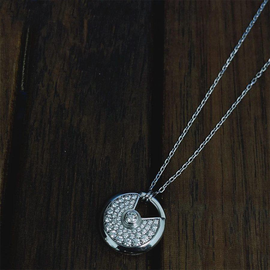 ¡®Imperial¡¯AMULETTE SILVER FULL DIAMOND NECKLACE