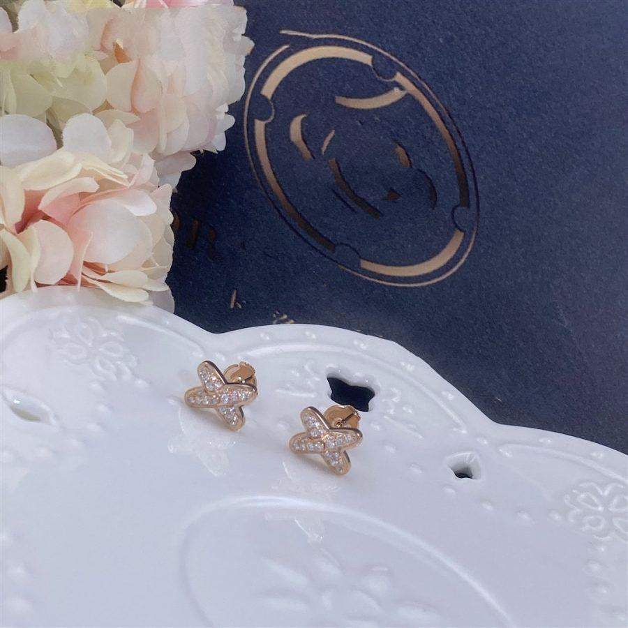 ¡®Imperial¡¯JEUX DE PINK GOLD DIAMOND EARRINGS