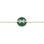 ¡®Imperial¡¯JEUX DE BRACELET MALACHITE PINK GOLD DIAMONDS