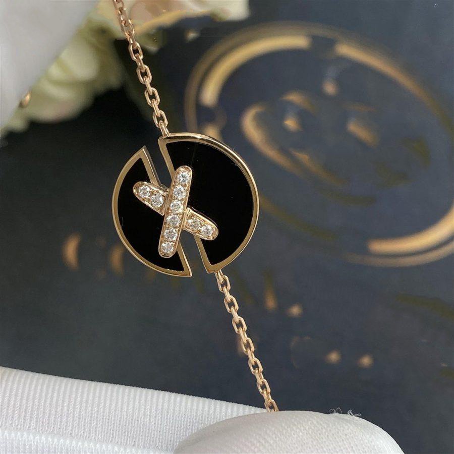 ¡®Imperial¡¯JEUX DE BRACELET ONYX PINK GOLD DIAMOND