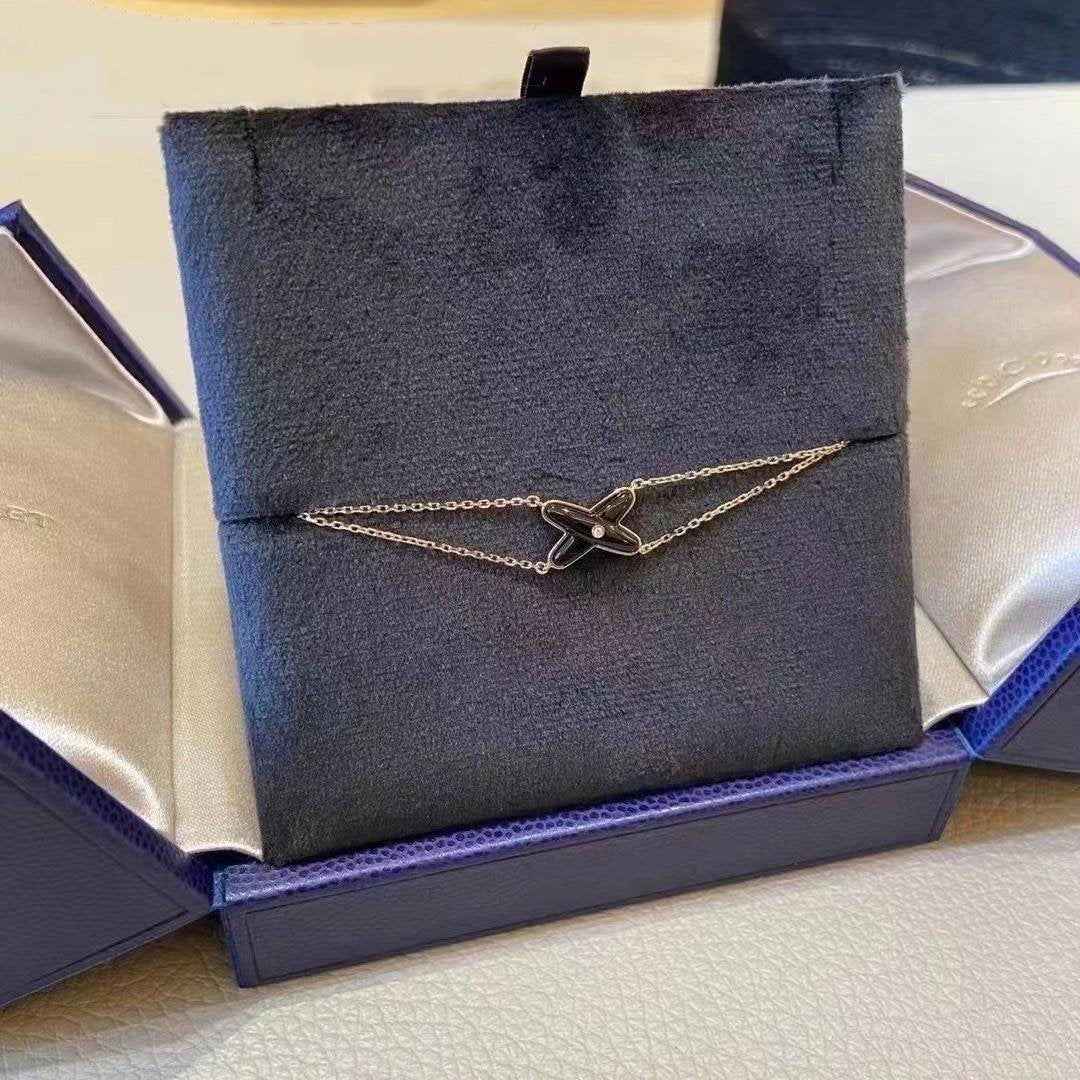 ¡®Imperial¡¯JEUX BRACELET ONYX PINK GOLD 1 DIAMOND