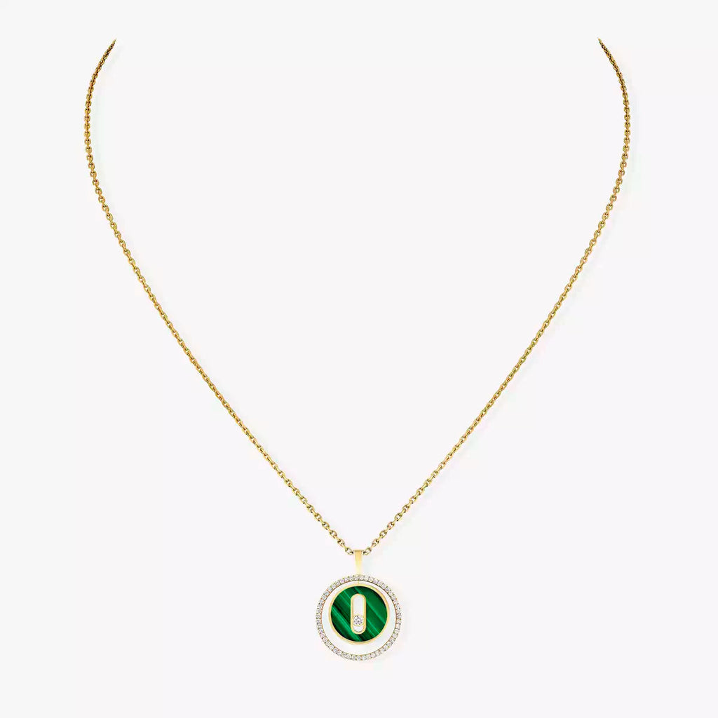 [Imperial Jewelrys]Lucky Move Diamond Necklace in Rose Gold and White Mother-of-Pearl