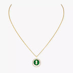 [Imperial Jewelrys]Lucky Move Diamond Necklace in Rose Gold and White Mother-of-Pearl