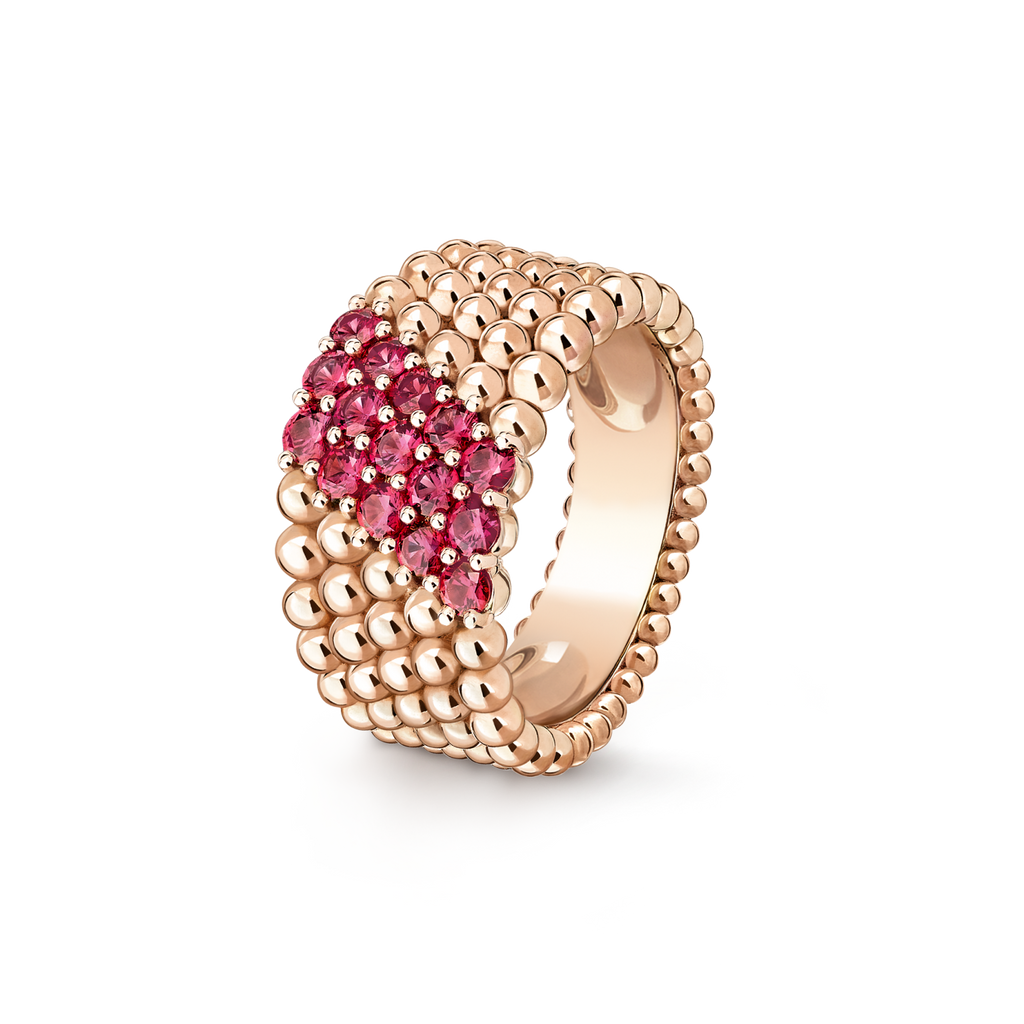 [Imperial] PERLEE DIAMANT RING, 5-REIHIGES DIAMANTEN-SET-DESIGN