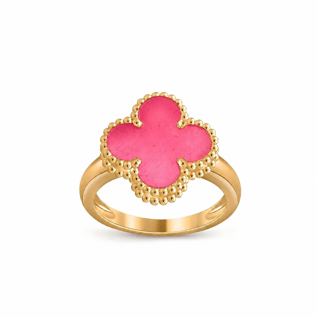 [Imperial] NEW CLOVER PINK ENAMEL RINGS