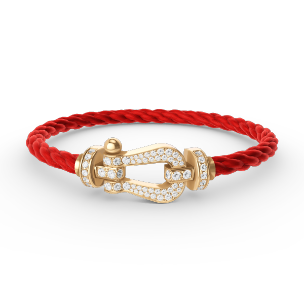¡®Imperial¡¯FORCE LARGE HORSESHOE FULL DIAMOND BRACELET GOLD