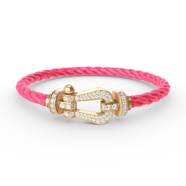 ¡®Imperial¡¯FORCE LARGE HORSESHOE FULL DIAMOND BRACELET GOLD