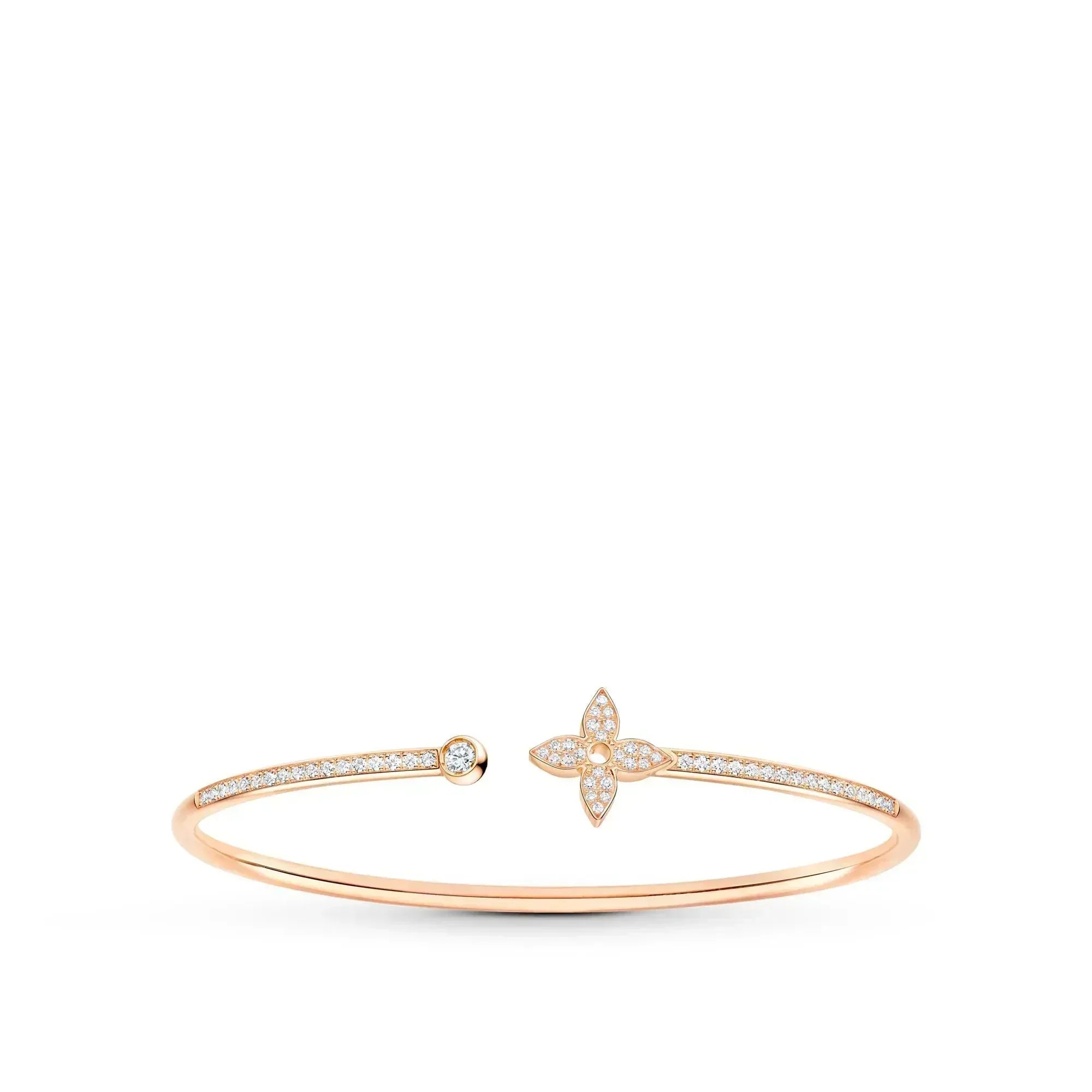 ¡®Imperial¡¯IDYLLE PINK GOLD OPEN BRACELET DIAMOND PAVED