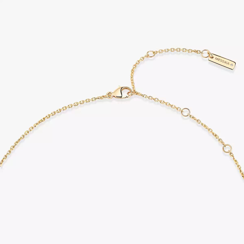 [Imperial Jewelrys]Lucky Eye Diamond Necklace in Rose Gold and Turquoise