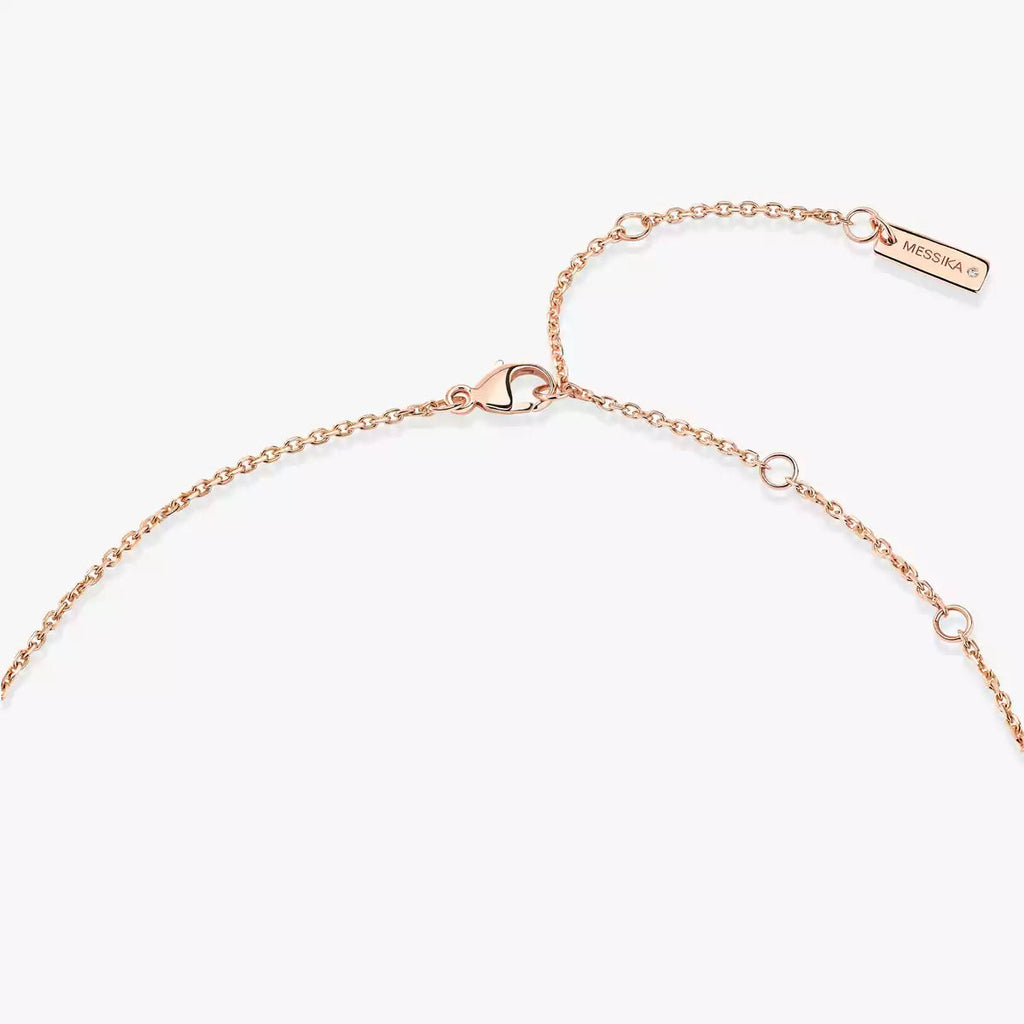 [Imperial Jewelrys]Lucky Eye Diamond Necklace in Rose Gold and Turquoise