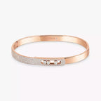 [Imperial] Move Noa Rose Gold Pavé Diamond Bangle Bracelet