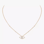 [Imperial Jewelrys]Pave_ Diamond Necklace Lucky Eye