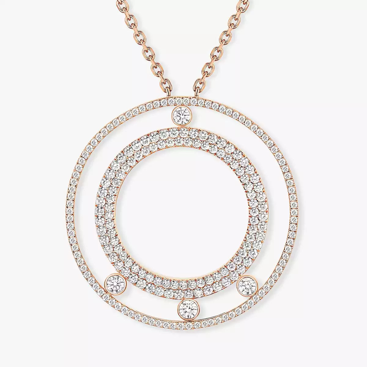 [Imperial] Move Romane Long Pave_-Set Diamond Necklace
