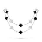 [Imperial] CLOVER 20 MOTIVE MALACHIT DIAMANTENKETTE
