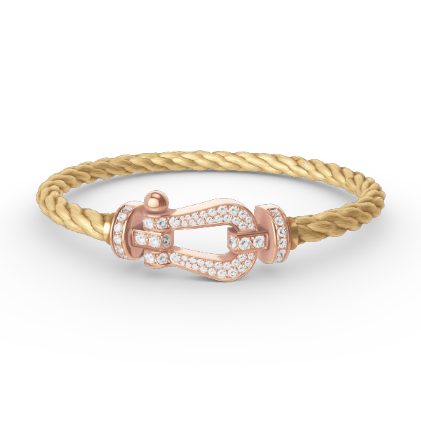 ¡®Imperial¡¯FORCE LARGE HORSESHOE FULL DIAMOND BRACELET ROSE GOLD