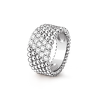 [Imperial] PERLEE DIAMANT RING, 5-REIHIGES DIAMANTEN-SET-DESIGN