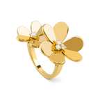 ¡®Imperial¡¯CLOVER COMOS GOLD DIAMOND RING