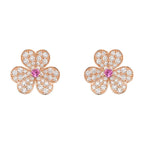¡®Imperial¡¯FRIVOLE PINK GOLD FLOWER DIAMOND EARRINGS