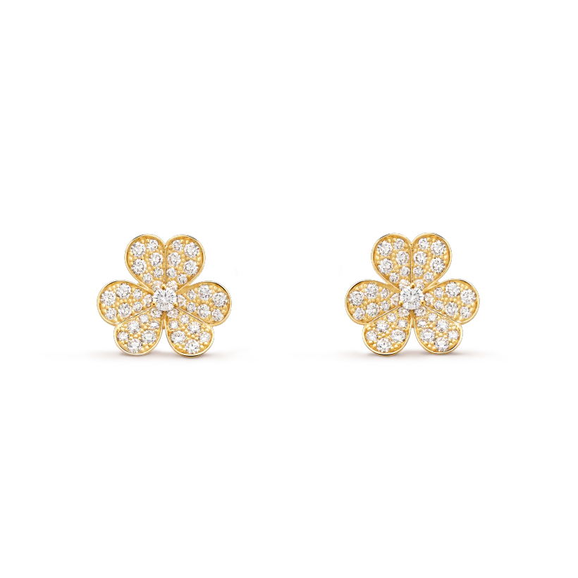 ¡®Imperial¡¯FRIVOLE GOLD FLOWER DIAMOND EARRINGS