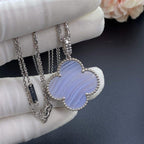 ¡®Imperial¡¯CLOVER SILVER CHALCEDONY BIG CLOVER NECKLACE